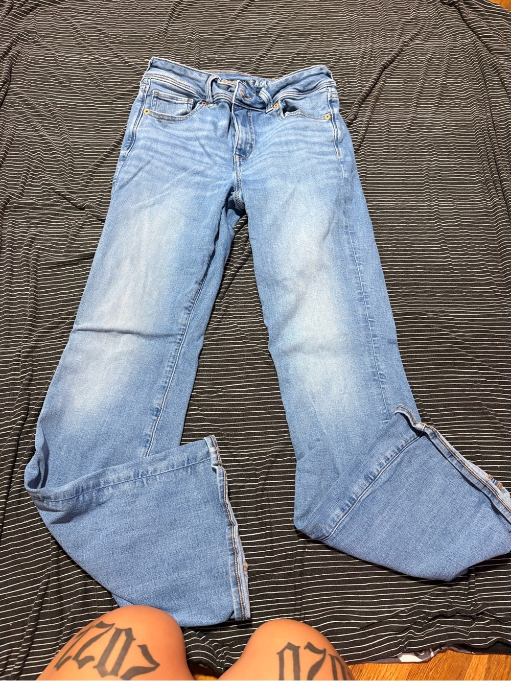 American Eagle Outfitters Light Blue Boot-Cut Jeans